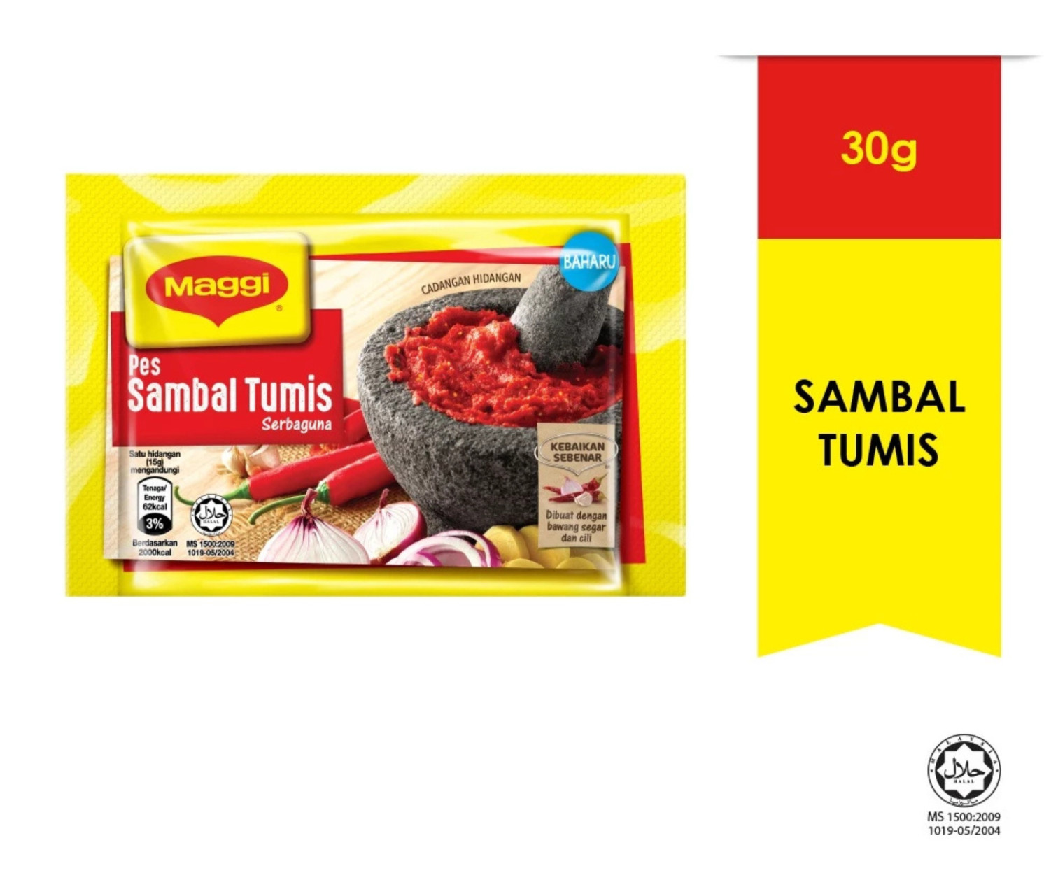 10 Packs 30g MAGGI SAMBAL TUMIS Spicy Universal Use Chili Paste Easy Cook