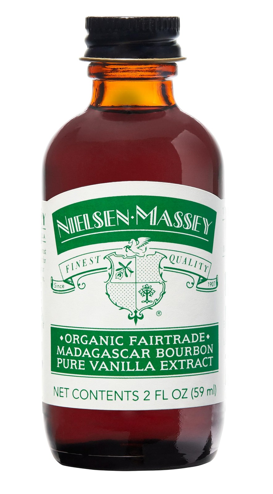 Nielsen-Massey Organic Fairtrade Madagascar Bourbon Pure Vanilla 2 Fl Oz