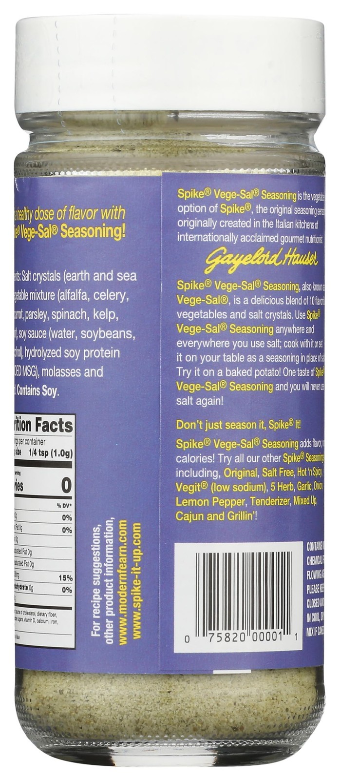 Spike, Seasoning Vege Sal All Purpose, 4 Ounce 4 (Pack of 1)