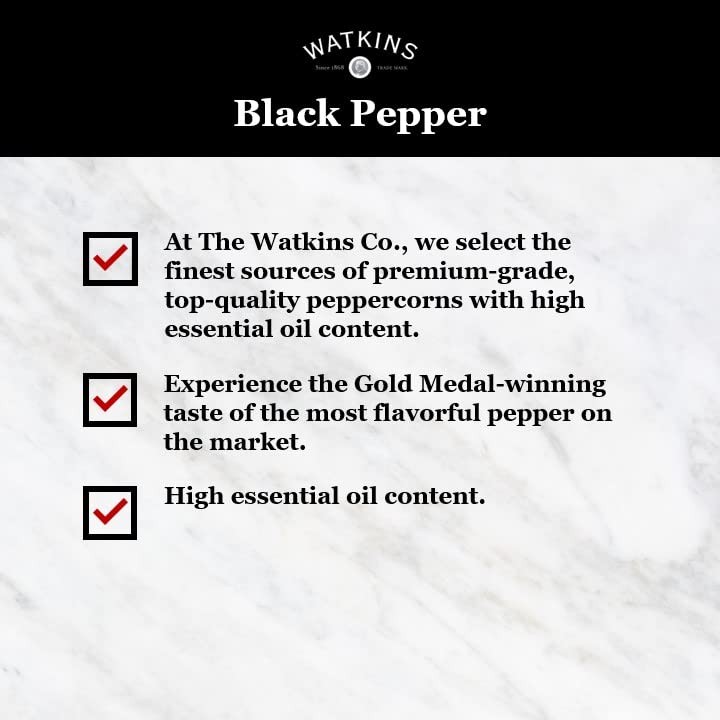 Gourmet Spice Tin, Pure Ground Black Pepper, 6 oz. Tin, 1-Pack