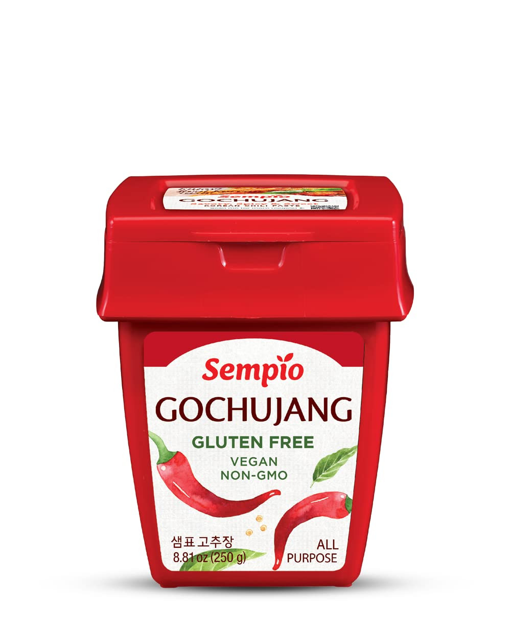 Gochujang Vegan Korean Red Chili Pepper Paste – Gluten Free: Sweet Spicy Savory