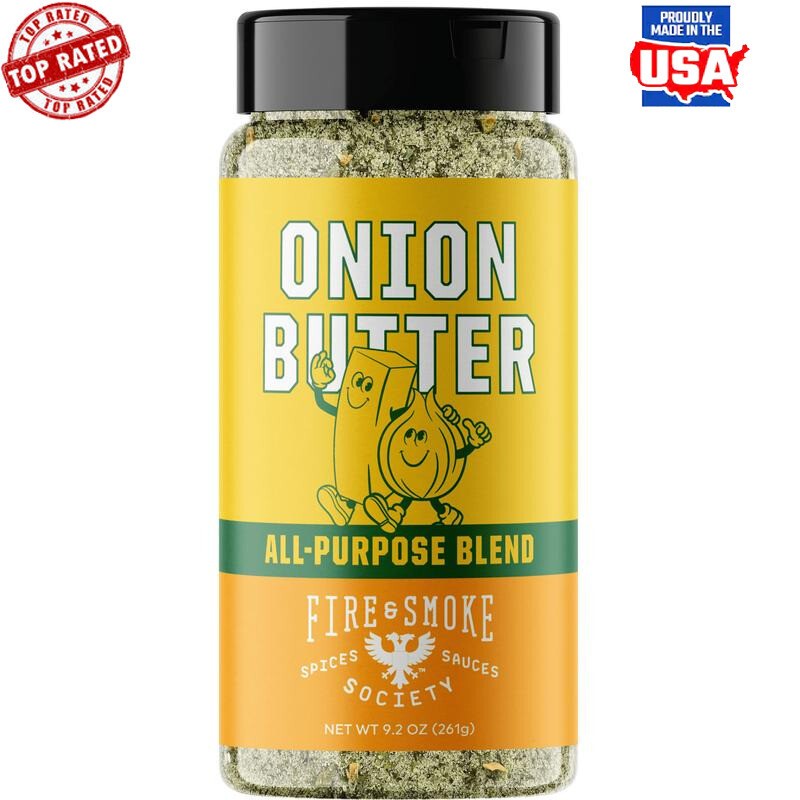 Onion Butter Seasoning BBQ Rub Mixed Spices Savory Flavor Blend 9.2 oz New