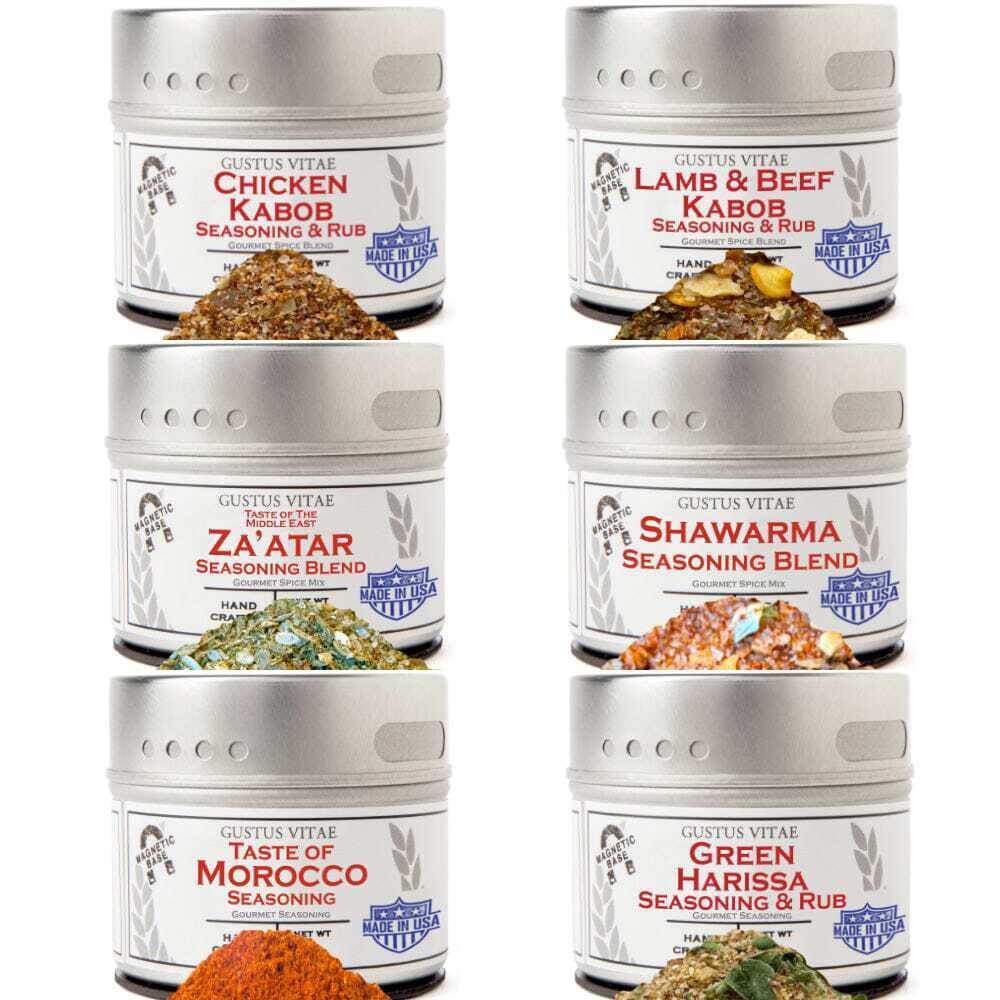 Middle Eastern Seasoning Gift Set – Tastes of The Middle East – Six Pack