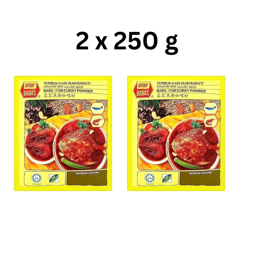 BABA’s Fish Curry Powder 250g x packs Aromatic Fish Indian Curry