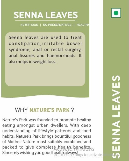 SENNA LEAVES (Alexandrina) – Relieve Constipation| Promote Weight Loss| 65 GRAMS