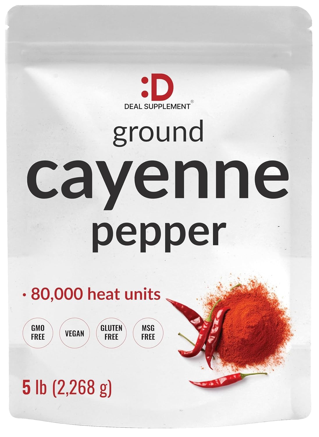 Ground Cayenne Pepper Powder Extra Hot 80,000 Heat Units Raw Cayenne Pepper
