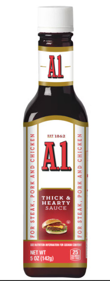 ORIGINAL – A.1 Thick Hearty Steak Sauce 5 Ounce for Steaks Pork and Chicken.