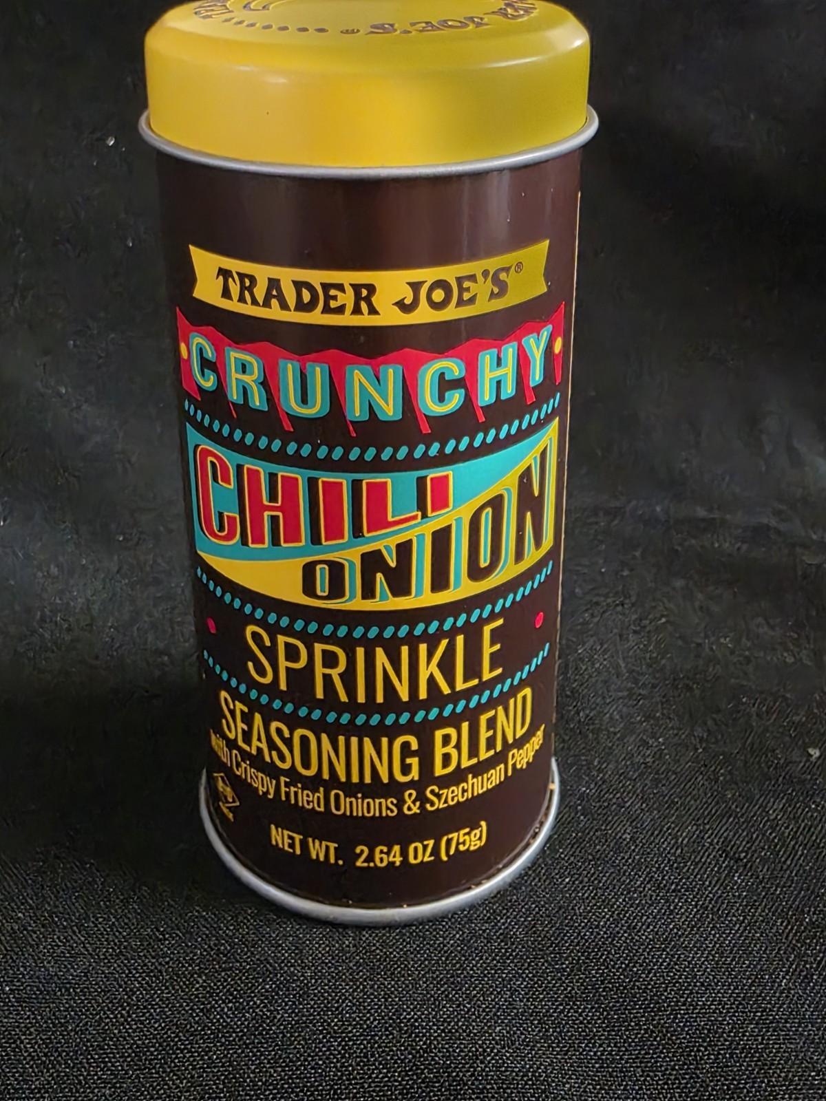 NEW Trader Joe’s Crunchy Chili Onion Crunch Sprinkle Seasoning Blend Tin