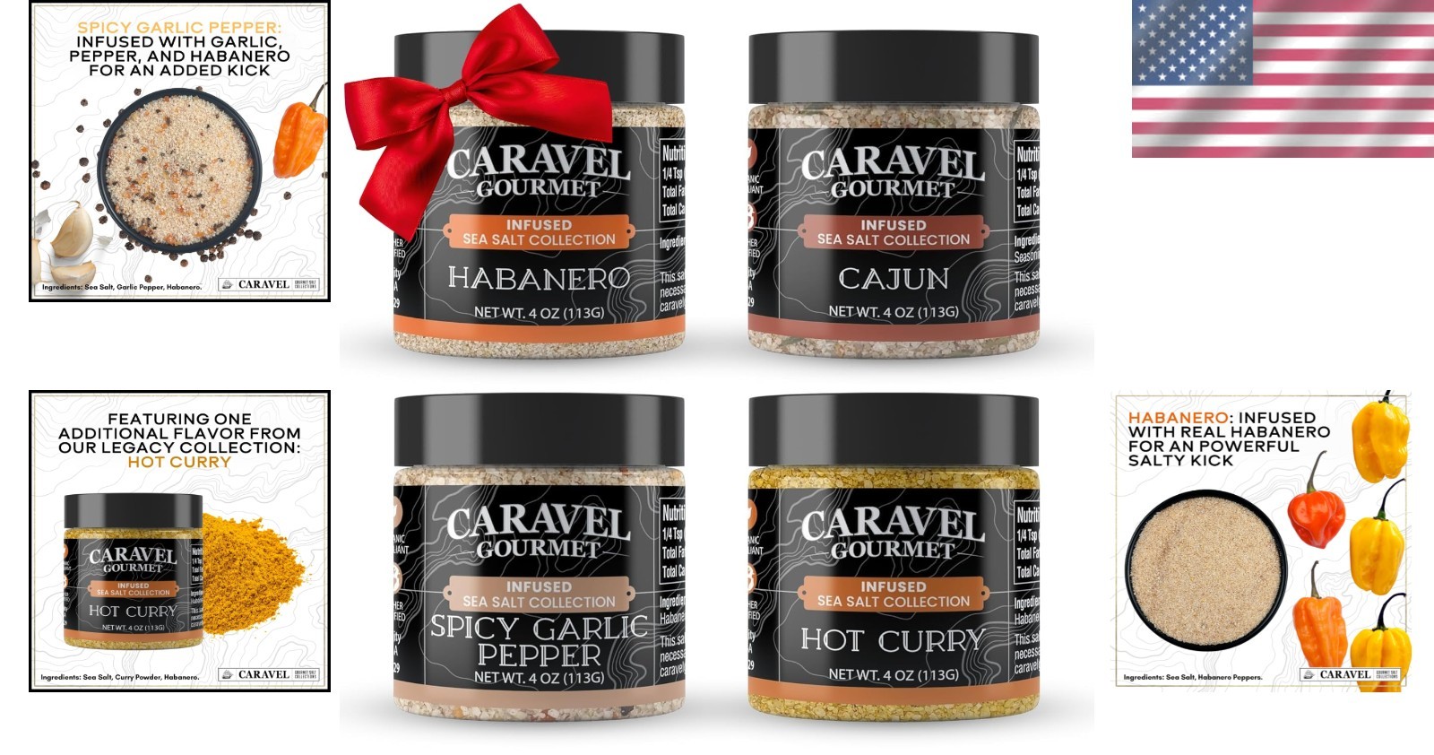 Hand-Harvested Spice Salt Collection