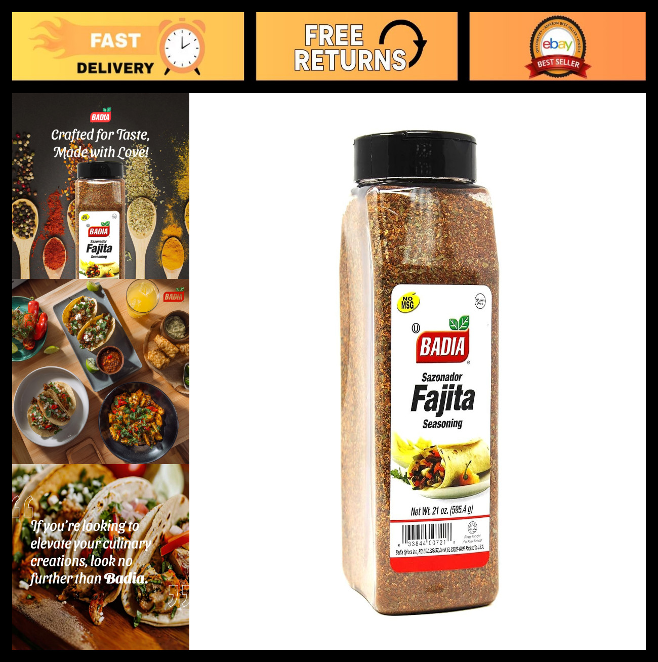 Zesty Fajita Seasoning 21 oz – Bold Tex-Mex Spice Blend for Tacos & Grilling