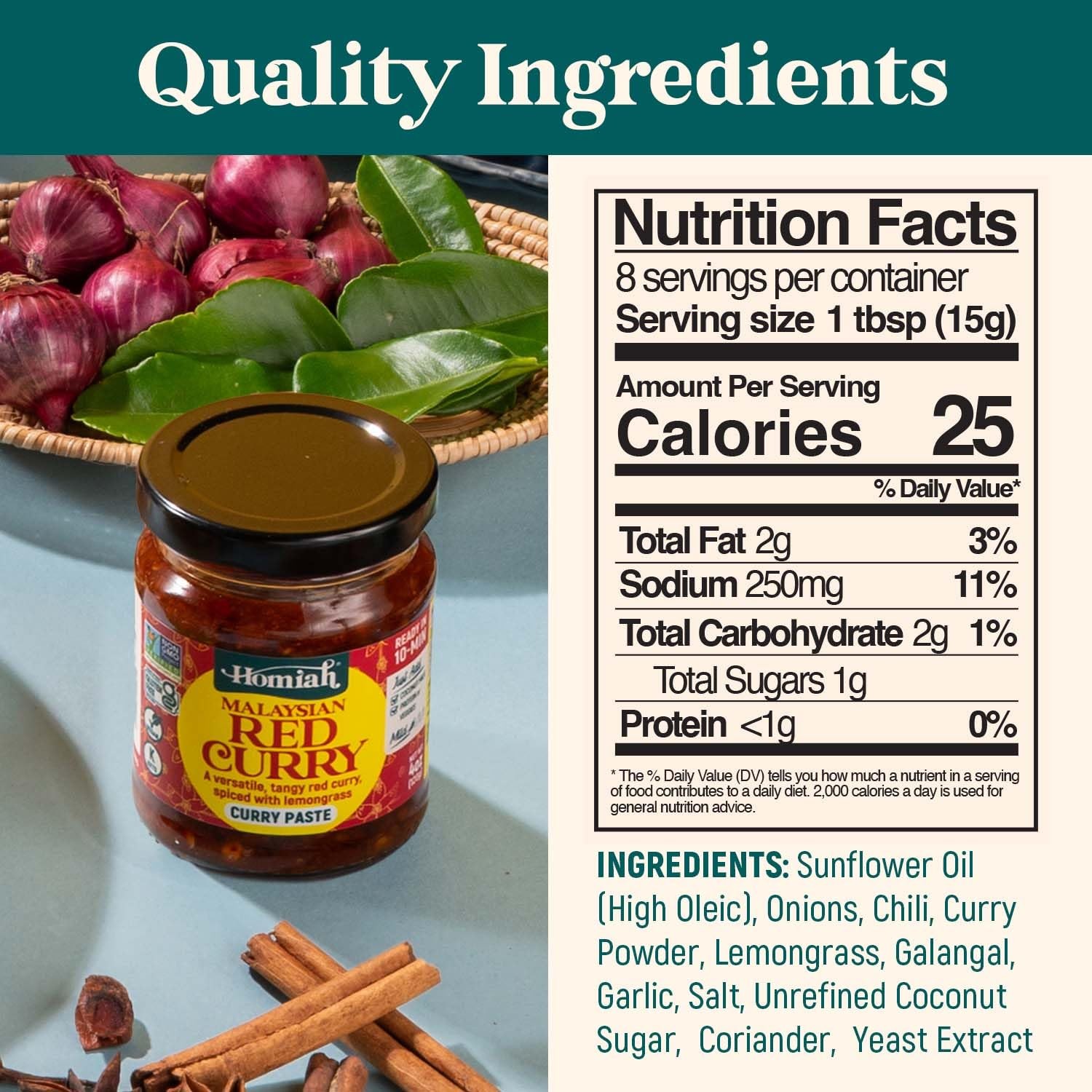 Red Curry Paste 4 Oz Vegan Gluten-Free Non-GMO Malaysian Thai Kitchen Essentials