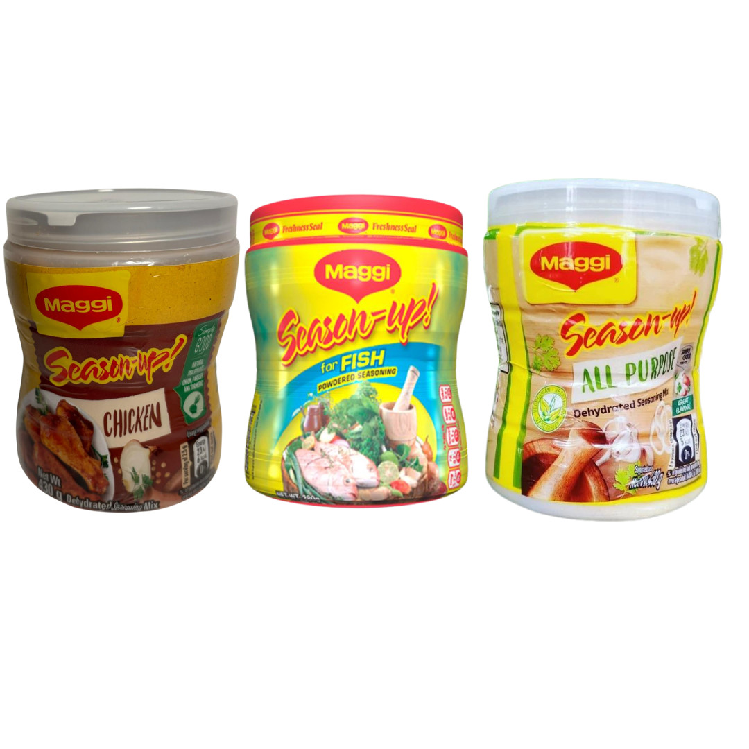 Maggi Season Up (2) Chicken & (2) All Purpose 430g & (2) Fish Seasoning 380g