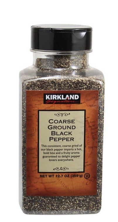 2 X Kirkland Signature Coarse Ground Black Pepper 12.7 oz Each Free Shipping