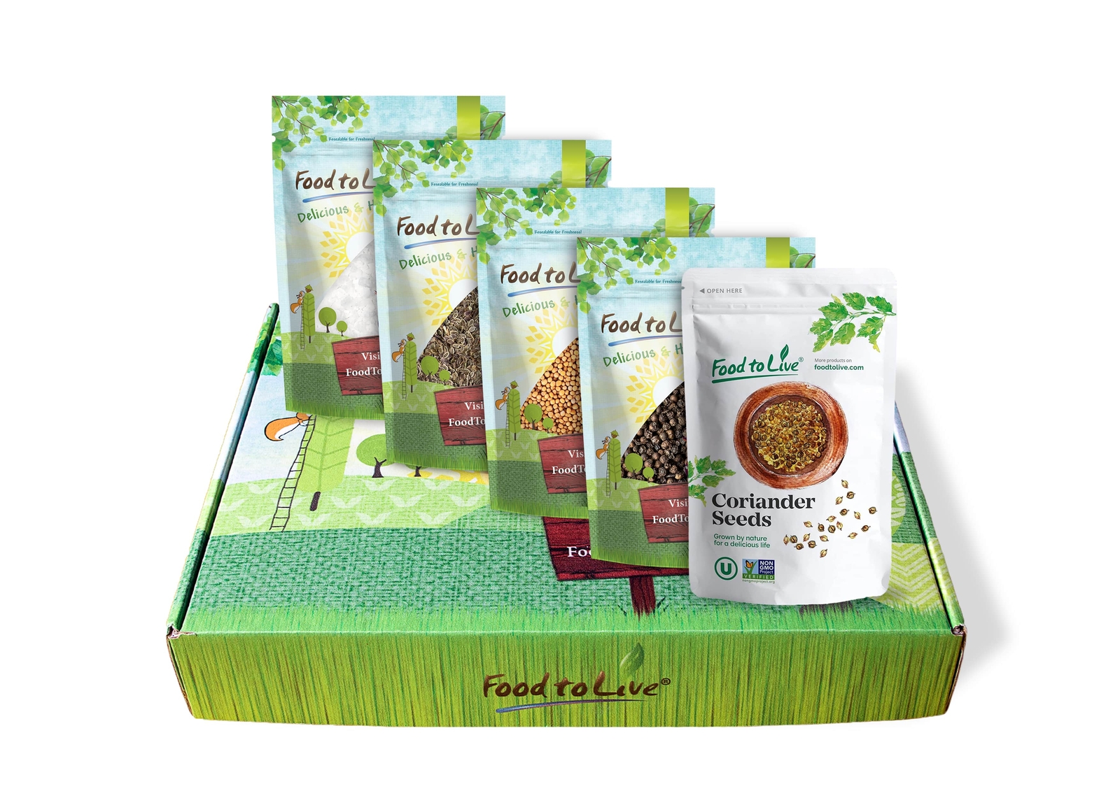 Dill Pickle Seasoning Gift Set – Gourmet, All Natural, Kosher, Resealable Bags