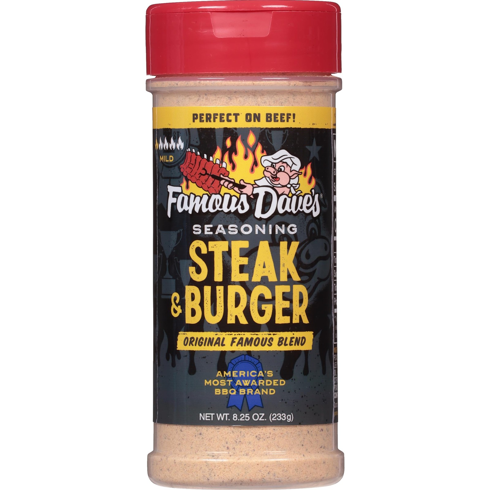 Famous Dave’s Steak And Burger Seasoning 8.25 Oz Bold Flavor For Grilling