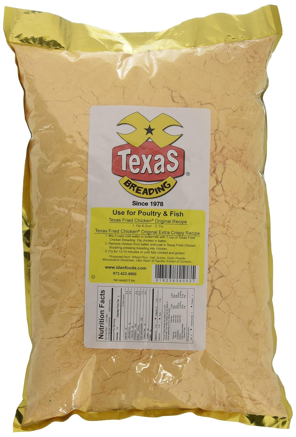 Texas Fried Chicken Breading Mix – 5 Lbs for Crispy, Flavorful Chicken!