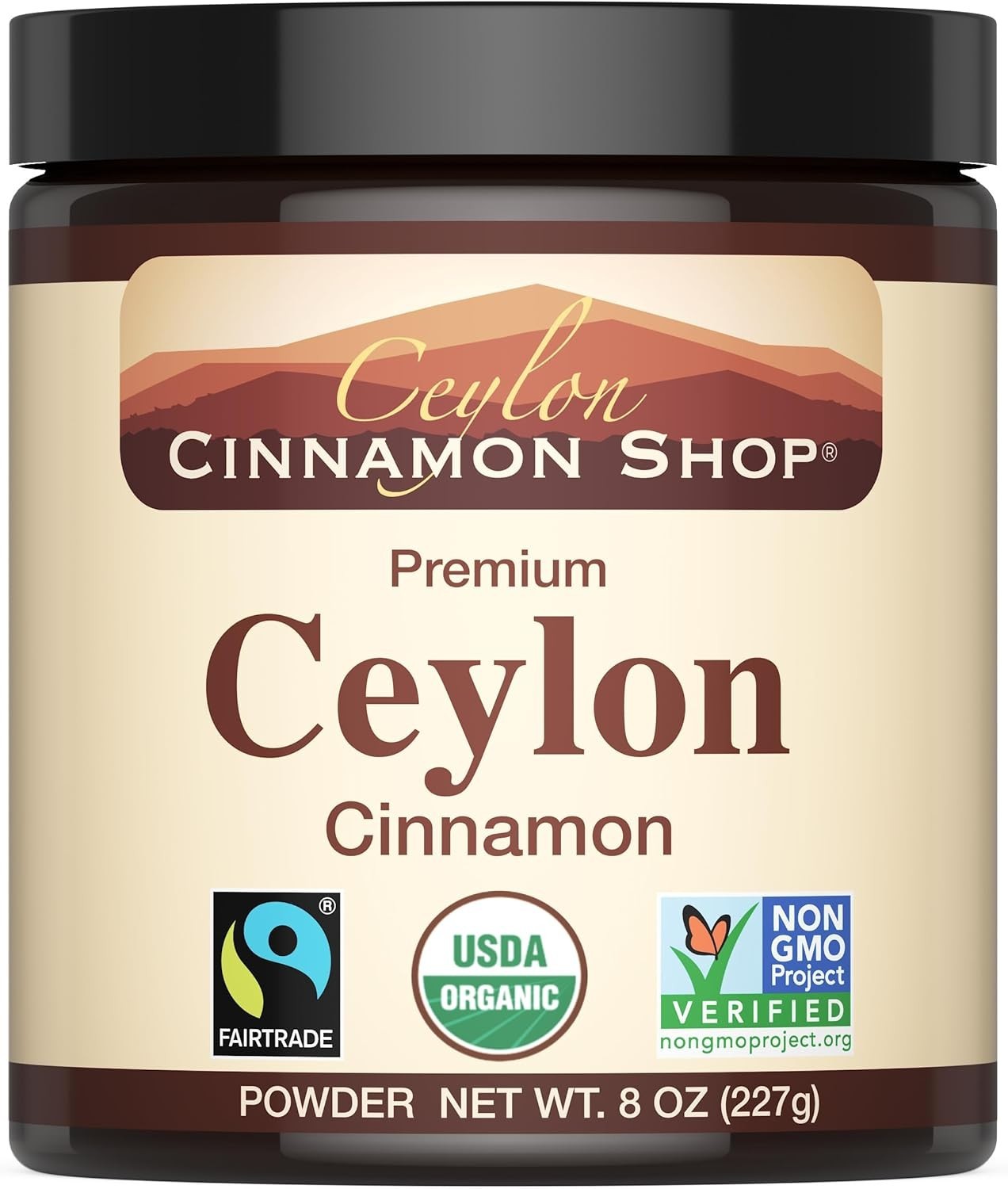 Organic Fine Ceylon Cinnamon Powder – 8 Ounces, Perfect for Baking & Smoothies