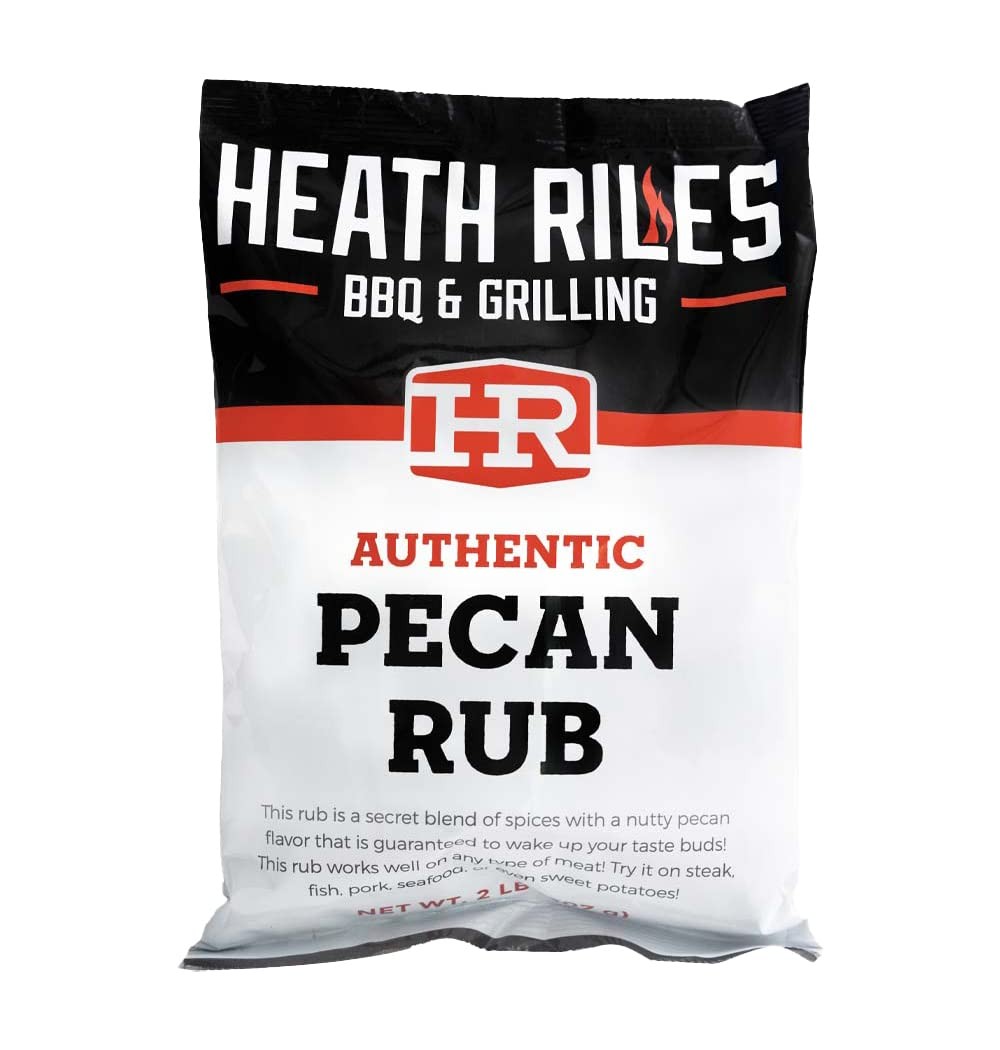 32 Ounce Heath Riles Authentic Pecan Bbq Rub Seasoning For Steak Pork Fish