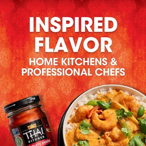Thai Kitchen Red Curry Paste, Gluten Free, Vegan, 4 Ounce (Pack of 1),