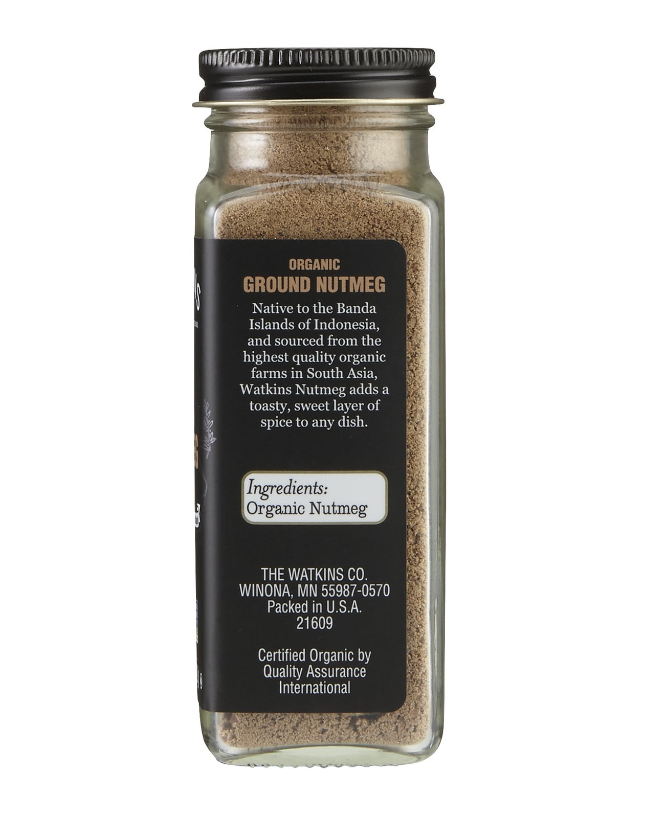Organic Spice Jar Ground Nutmeg Gluten Free 2.8 oz Shelf Stable New