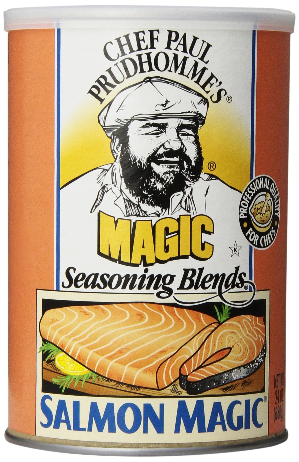 Savory Salmon Seasoning Blend – 24oz Canister, Pack of 4 – Gourmet Spice Mix