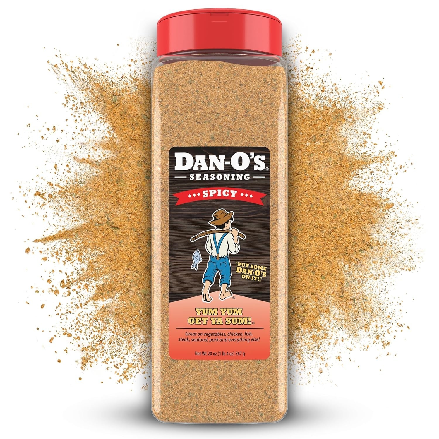 2x Spicy Dan-O’s Original Seasoning All Natural Low Sodium No MSG 20 oz Dry Rub