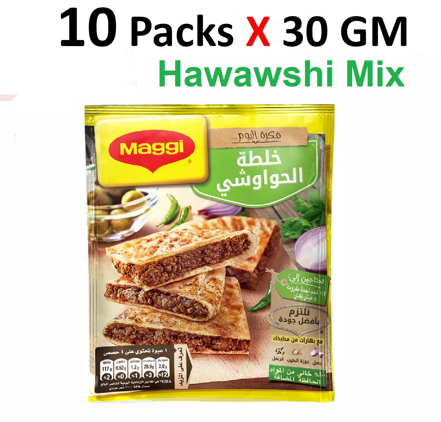 10 Packs X 30 grams each Maggi Delicious Hawawshi Mix Easy to make