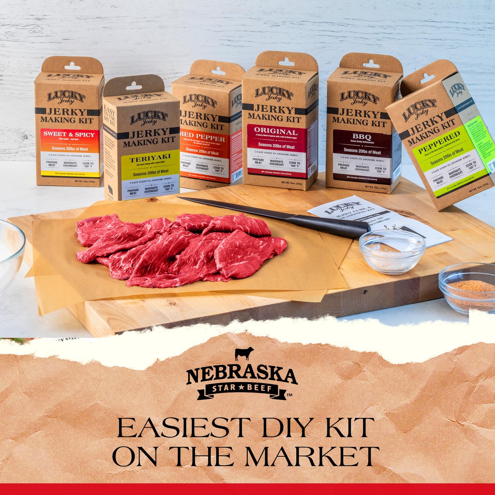 Lucky Jerky Seasoning Cure Kit – Cures 60lbs of Meat