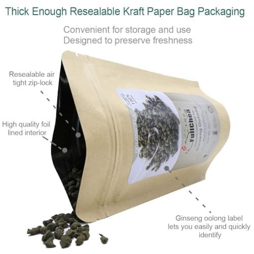 FullChea – Ginseng Oolong Tea – Loose Leaf – 4 Ounce (Pack of 1)