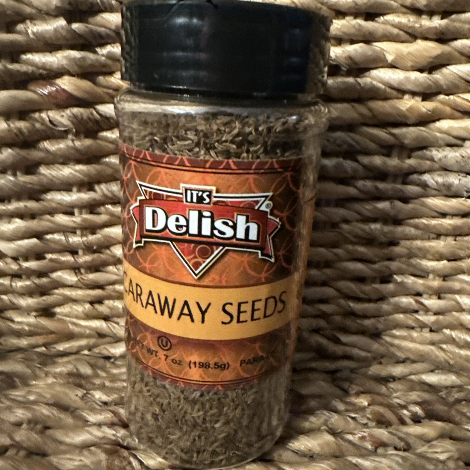 Gourmet Caraway Seeds by Its Delish, Medium Jar, 7 oz