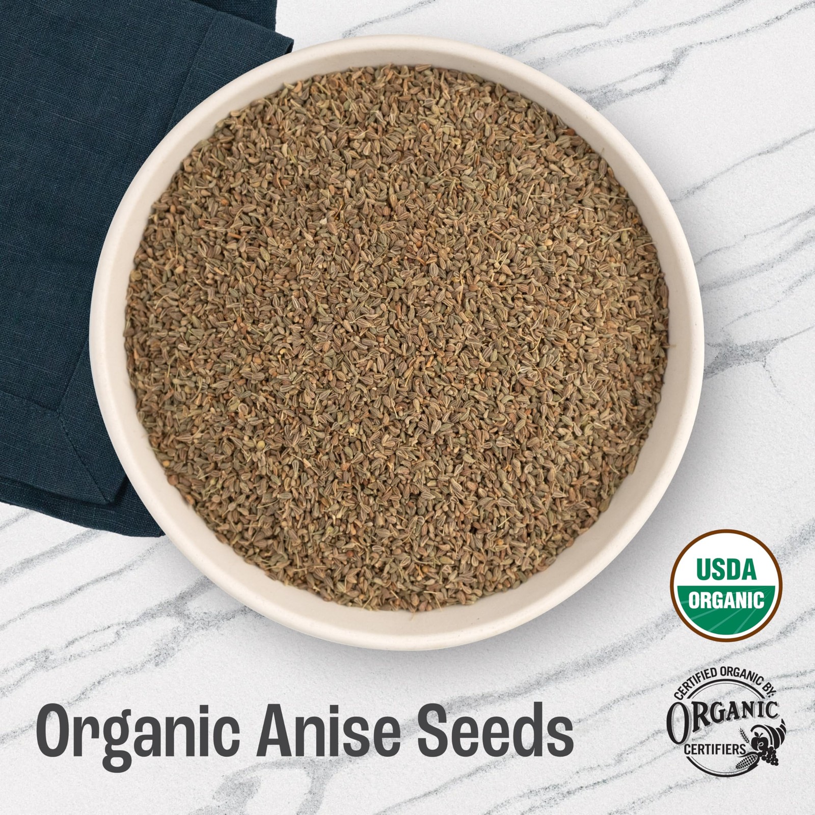 J Mac Botanicals Organic Anise Seeds 32 oz Certified USDA Organic. Whole anis…