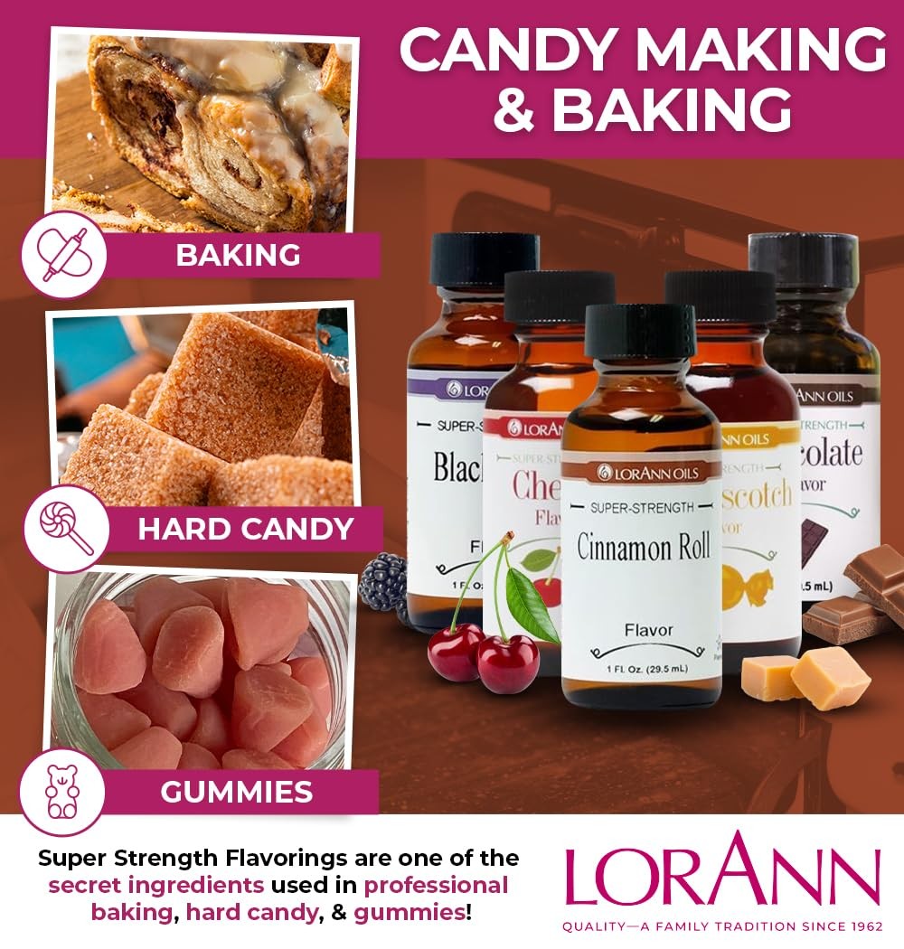 Super Strength Flavoring for Candy Making, Baking, and Extracts – Cinnamon Roll