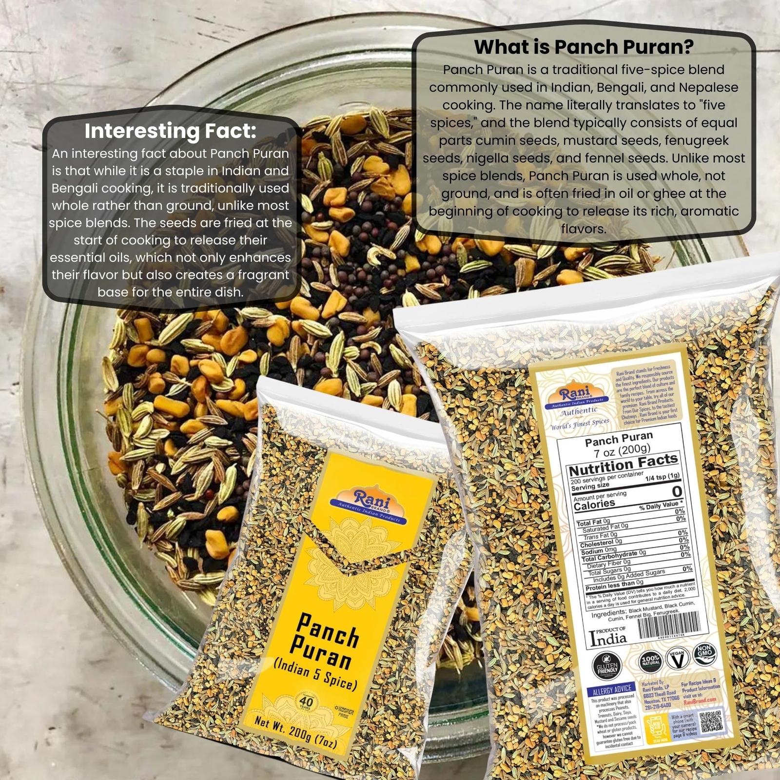 Rani Panch Puran (5 Spice) 7oz (200g)