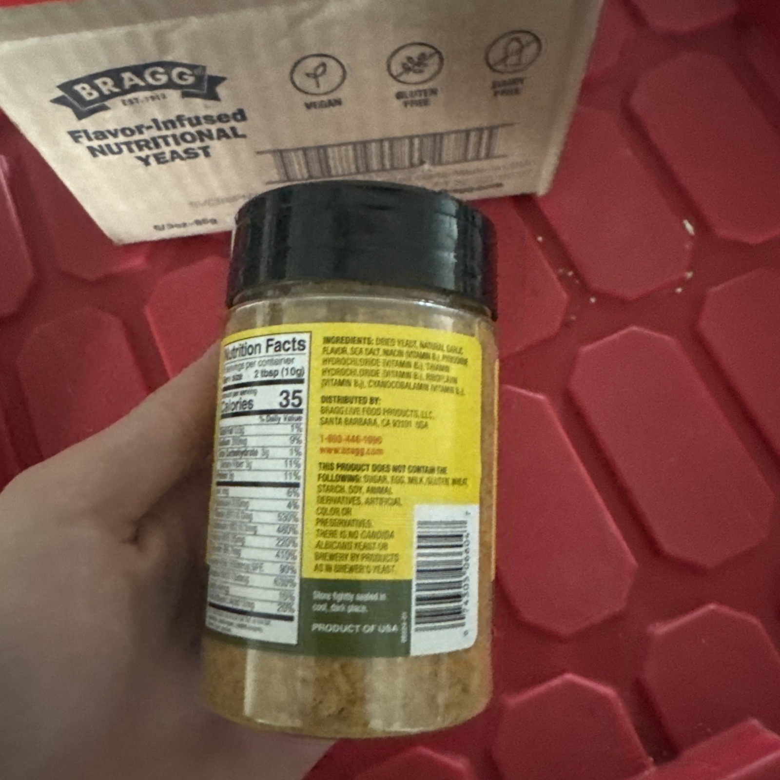 Lot Of 6 Bragg Nutritional Yeast Seasoning Roasted Garlic 3.0 oz EXP READ