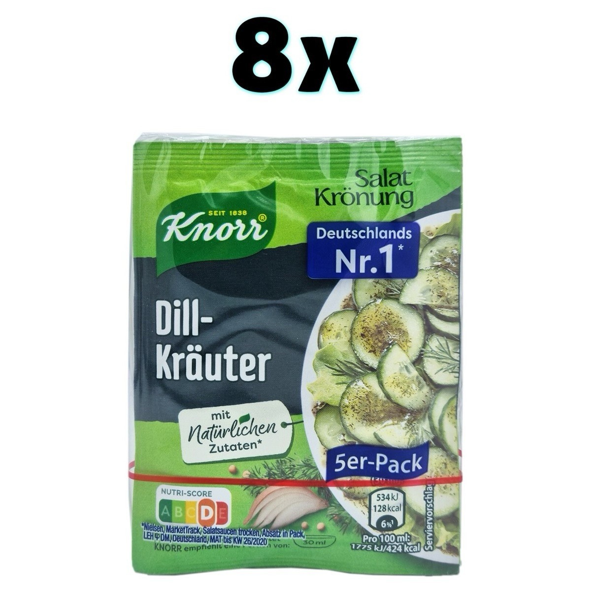 8 x 5 pcs Knorr Salat Krönung Dill Kräuter dill herbs salad seasoning FREE SH