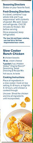 Hidden Valley Original Ranch Salad Dressing Seasoning Mix Pack of 4 1 Oz