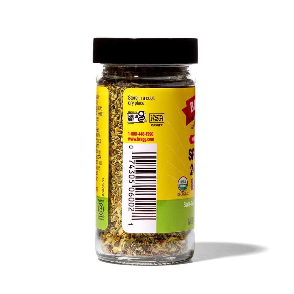 Bragg Organic Sprinkle Seasoning 1.5 Oz – All-Natural Gluten-Free Flavor