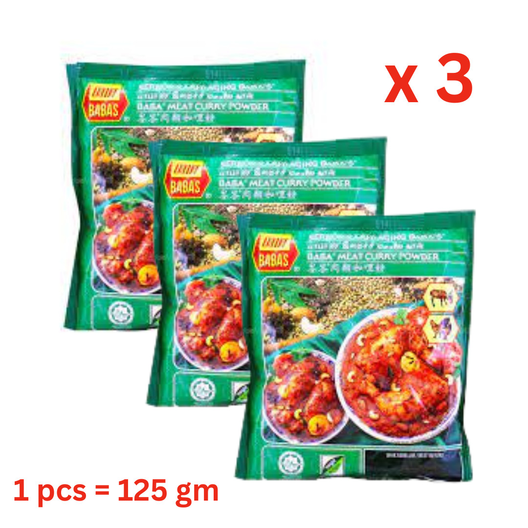 [3 packs x 125 gm] Original meat pure curry powder from BABA’s
