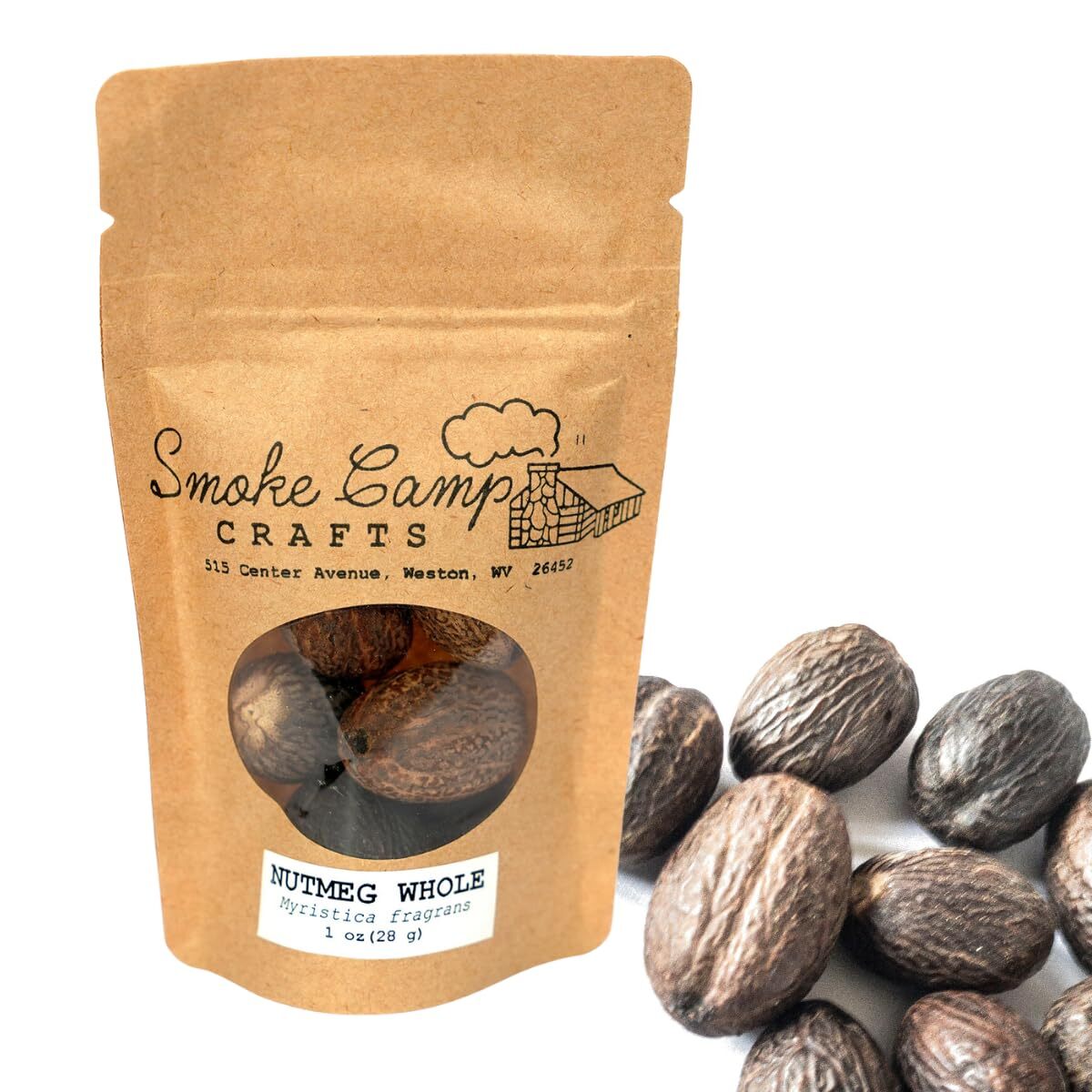 Nutmeg (Whole), Myristica fragrans, 1 oz Dried Herb