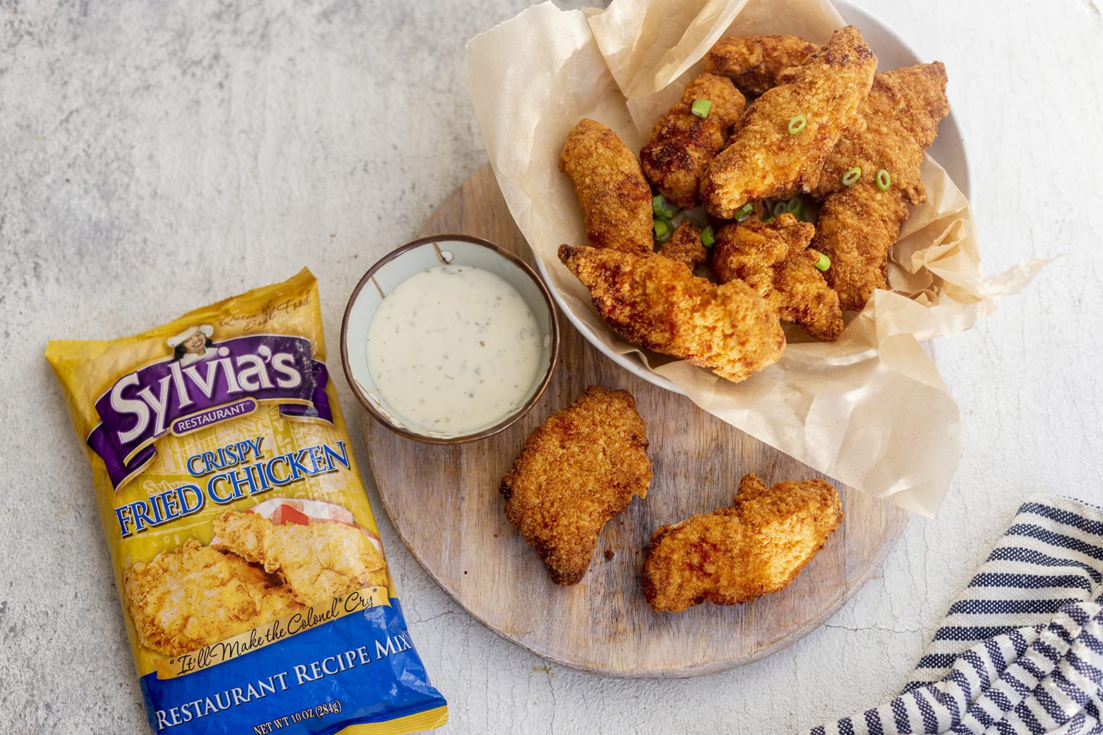 Sylvia’s Crispy Fried Chicken Mix, Seasoning Mix 10 Ounce (Pack of 1), …..