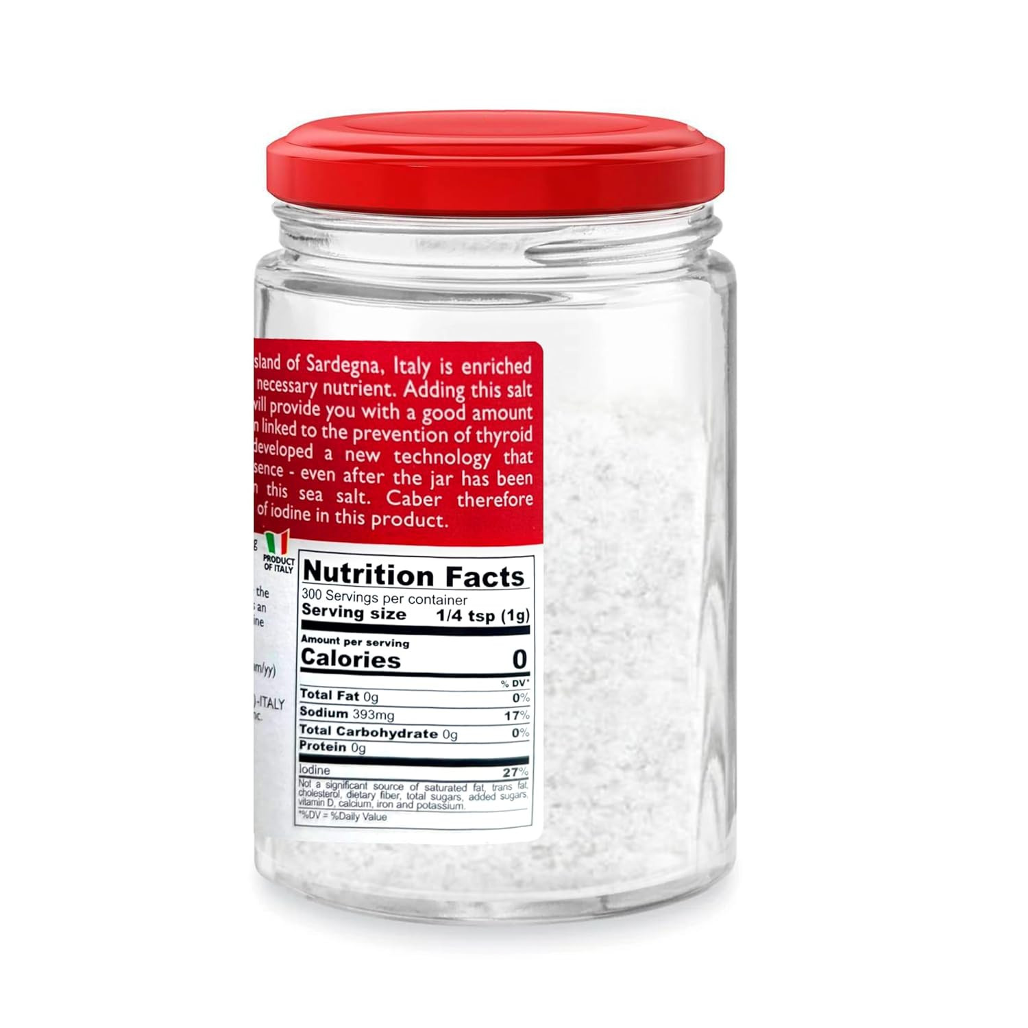 Coarse Sea Salt Enriched With Iodine 10.58 Ounce