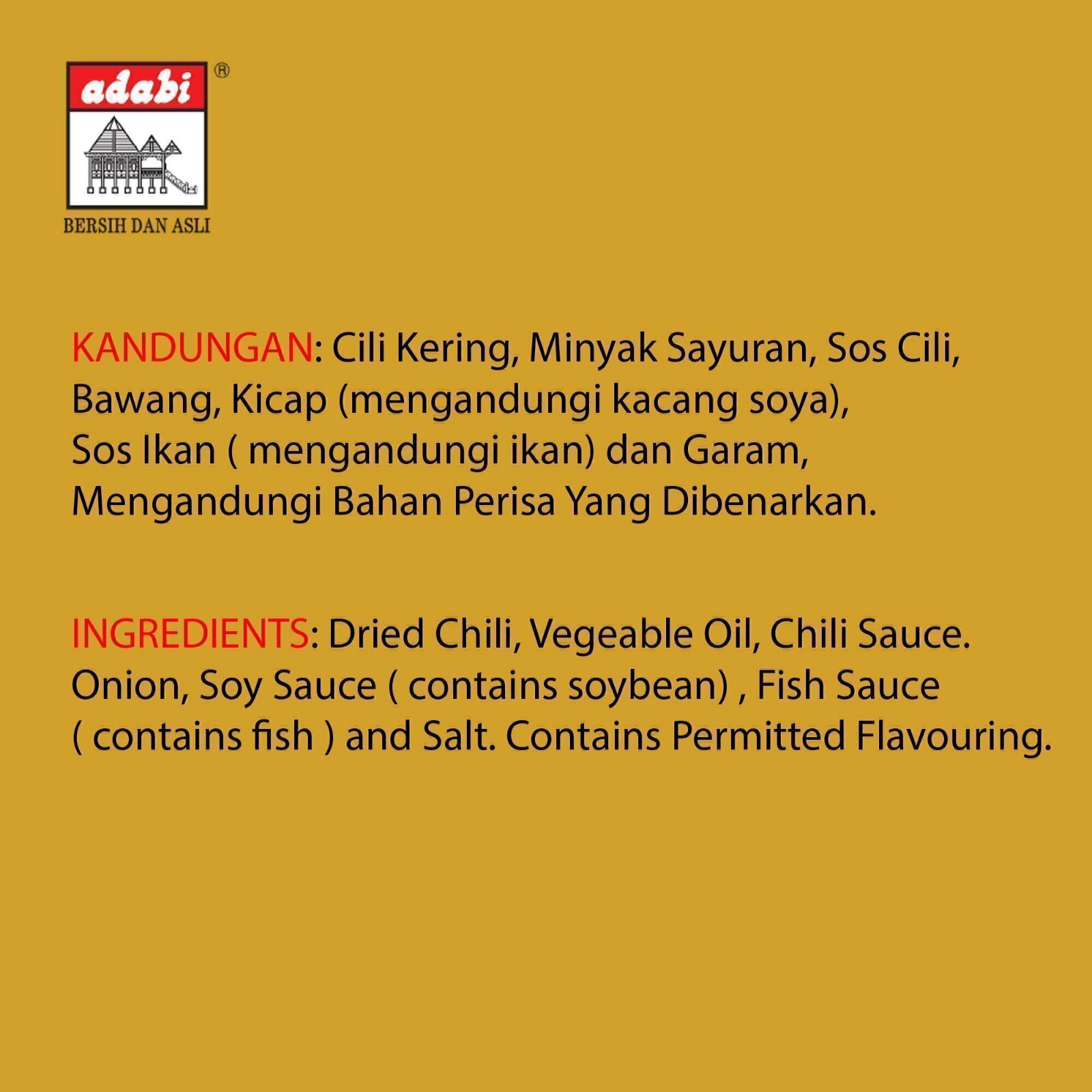 Adabi Fried Noodles Paste | 60g | Perencah Mee Goreng Adabi