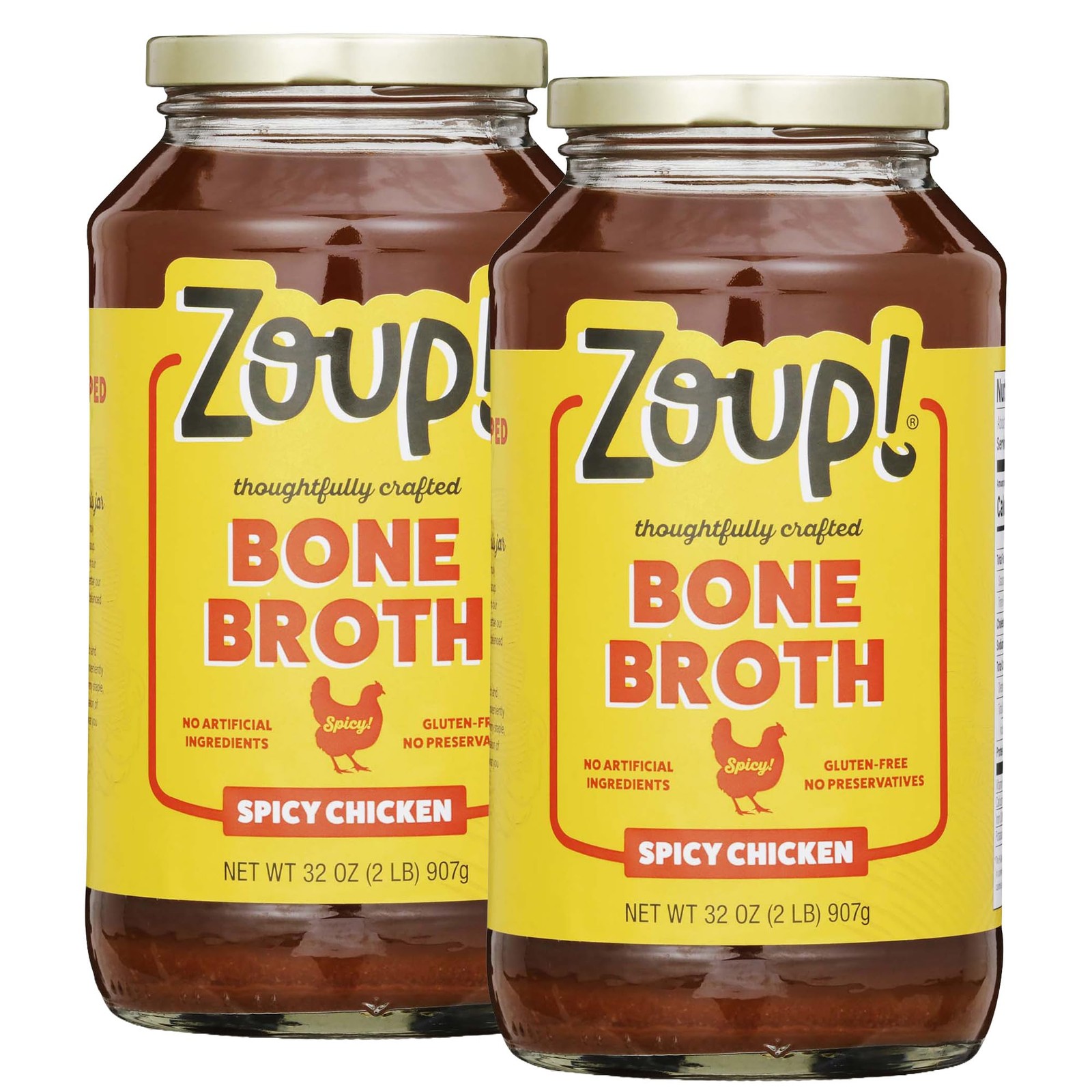 Spicy Chicken Bone Broth by Zoup! Keto-Friendly, Non-GMO, Paleo-Friendly Clea…
