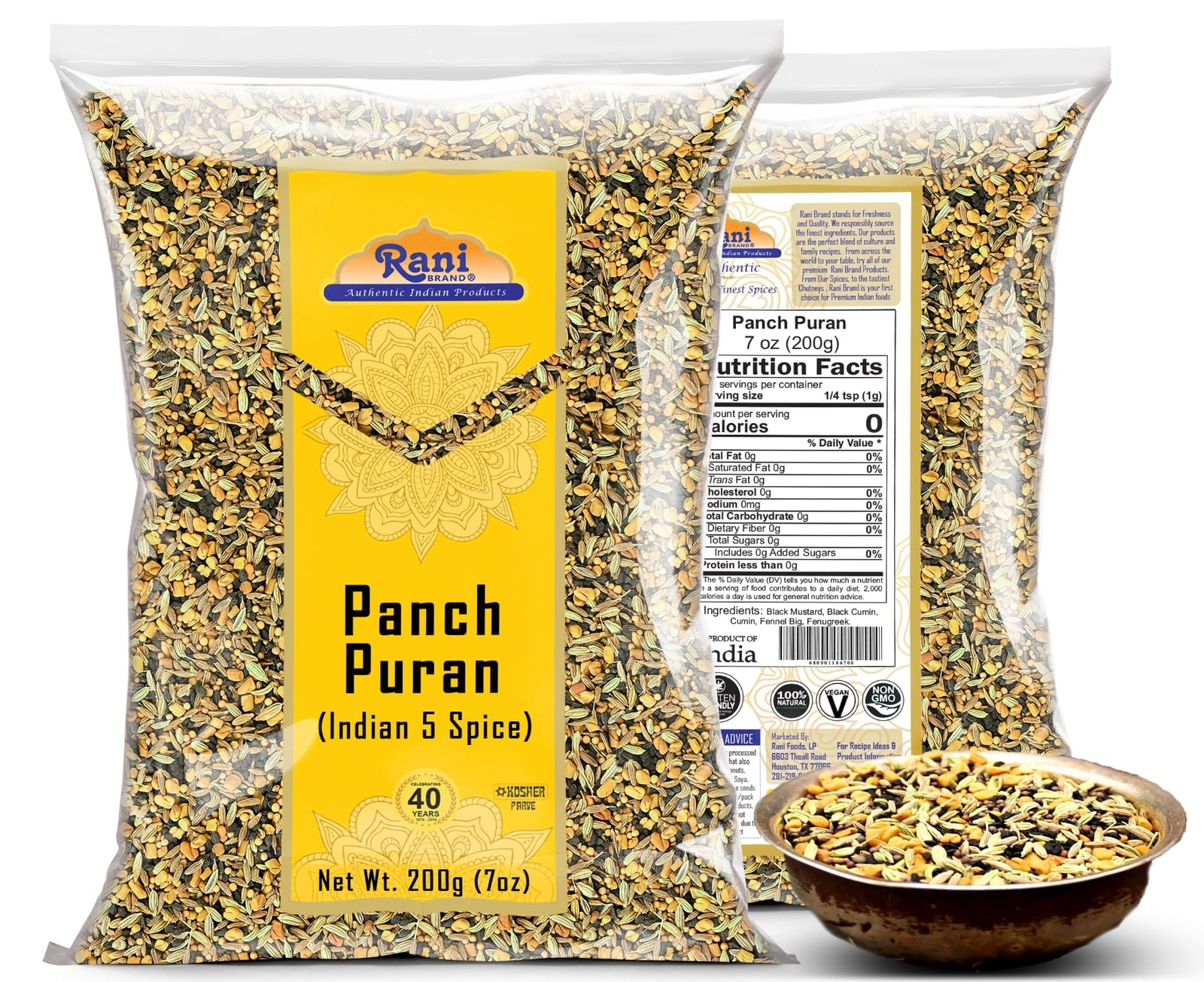 Rani Panch Puran (5 Spice) 7oz (200g)