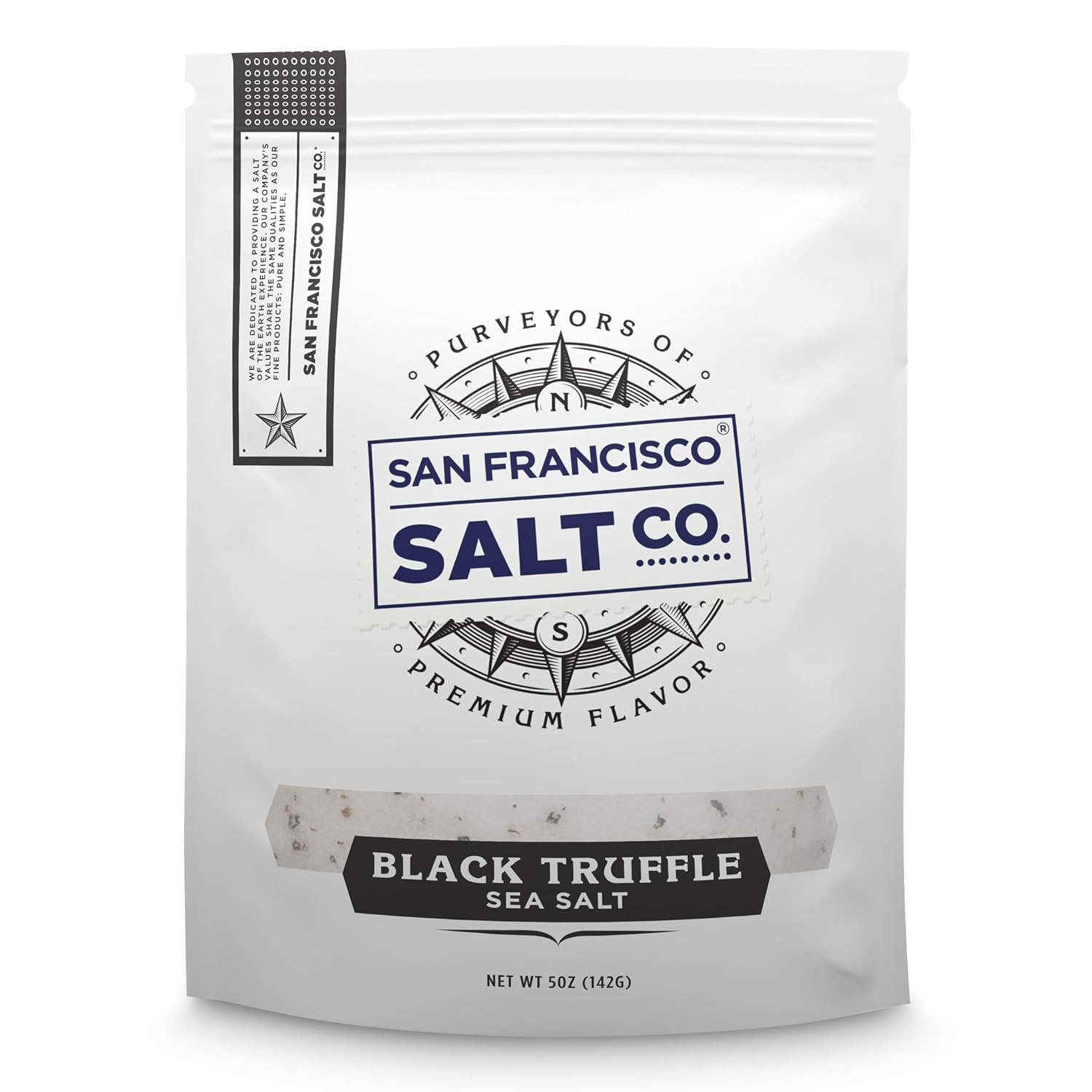 Italian Black Truffle Salt 5 Oz. Resealable Pouch –