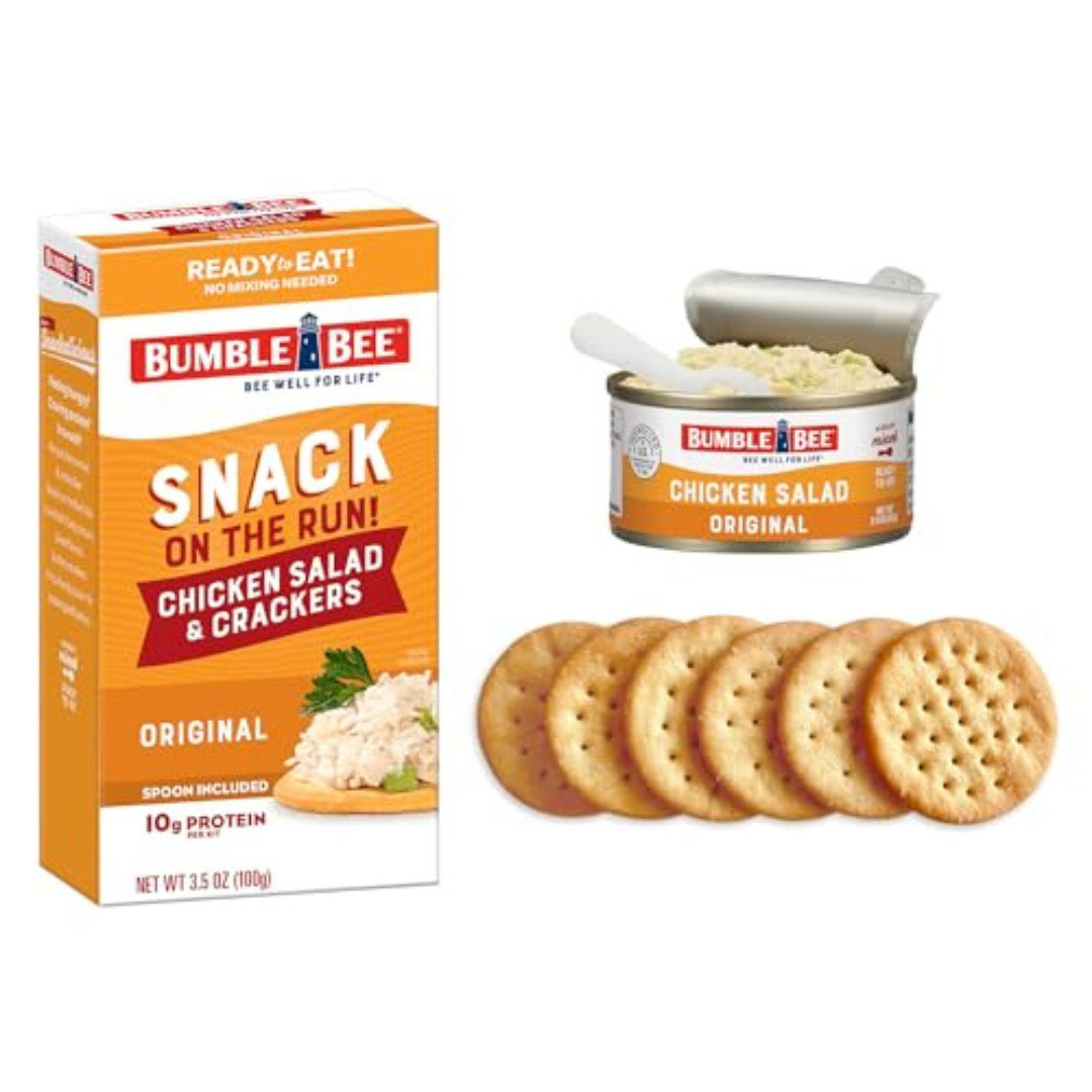Bumble Bee Snack on the Run Chicken Salad with Crackers Kit 3.5 oz Pack of 12…