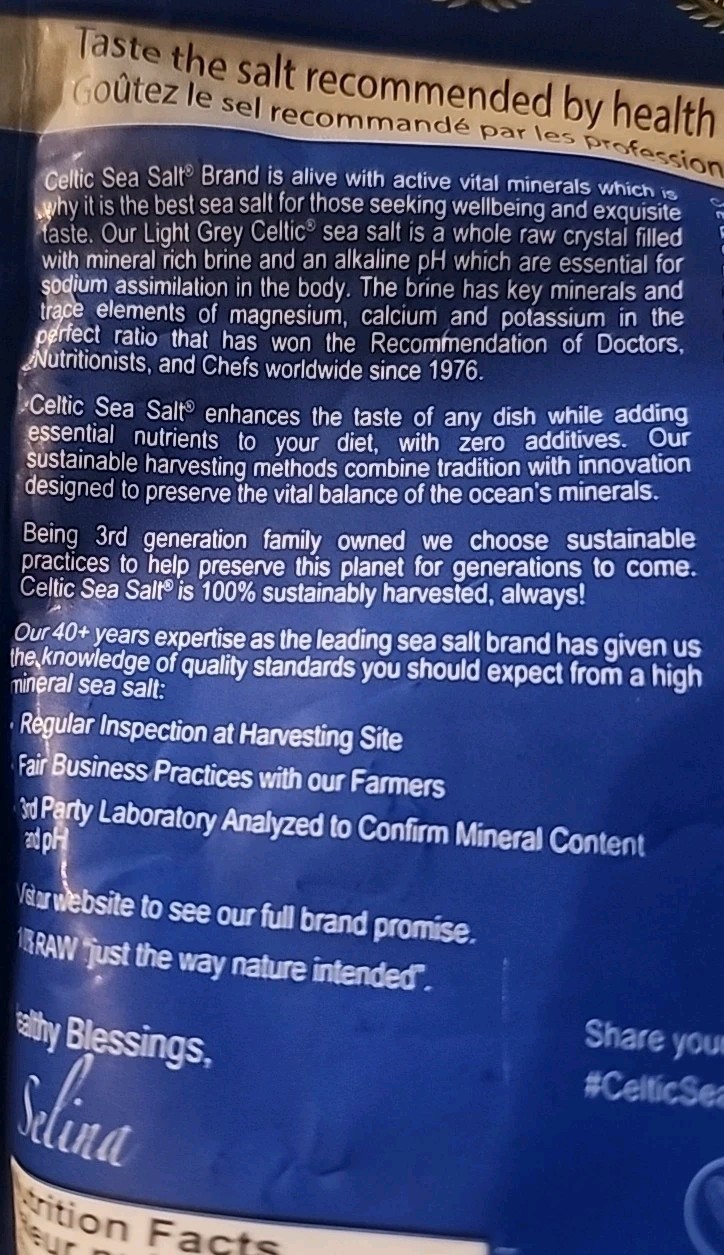 Light Grey Celtic Sea Salt – Resealable Bag – Additive-Free