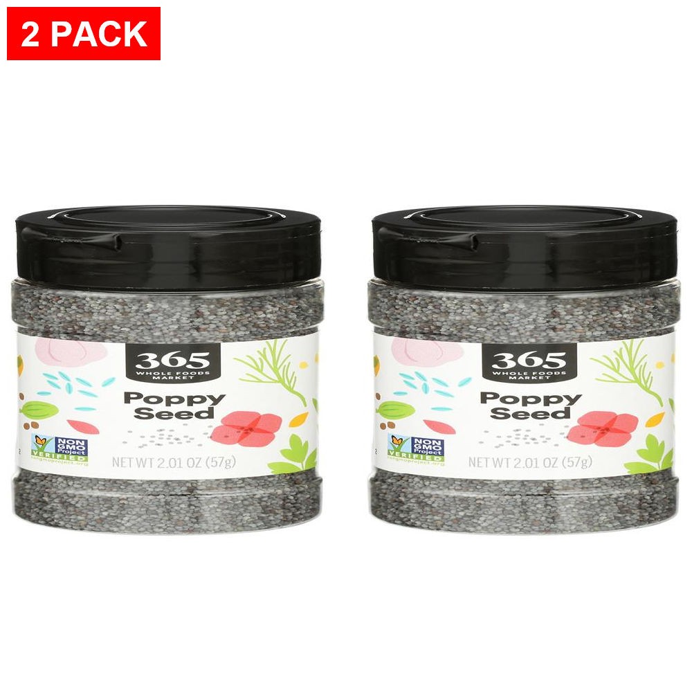 Whole Foods Market, Poppy Seed, 2.01 Ounce – Pack Of 2