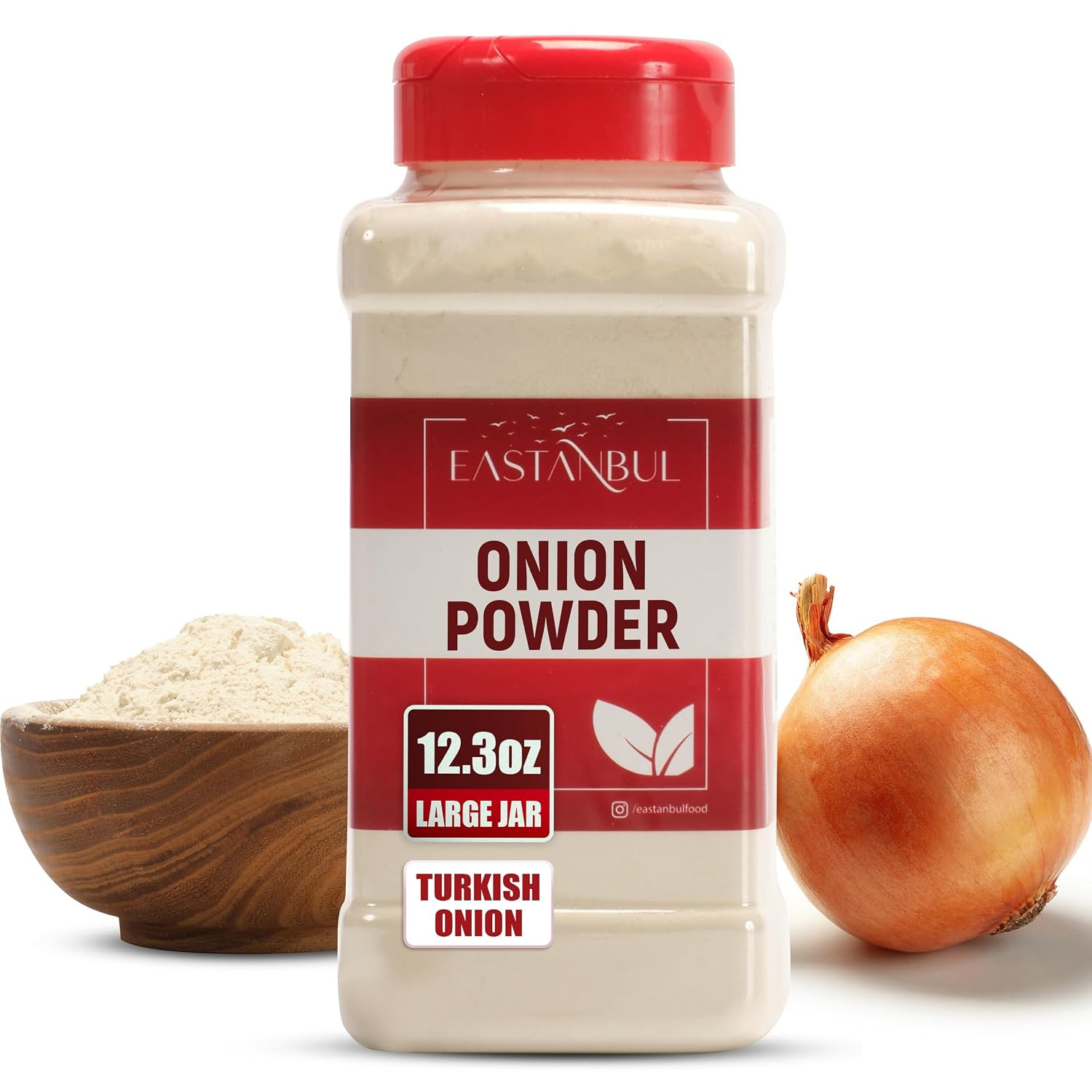 Onion Powder, 12.3Oz, Premium Turkish White Onion Powder Seasoning, Mediterranea