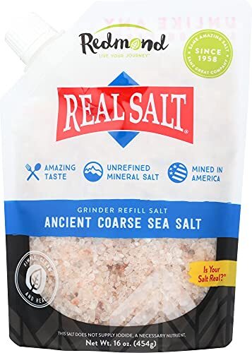 Real Sea Salt – Natural Unrefined Gluten Free Coarse 16 Ounce Pouch 1 Pack